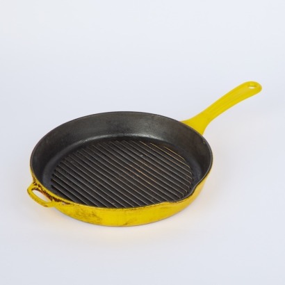 A Yellow Retro Copco Frying Pan