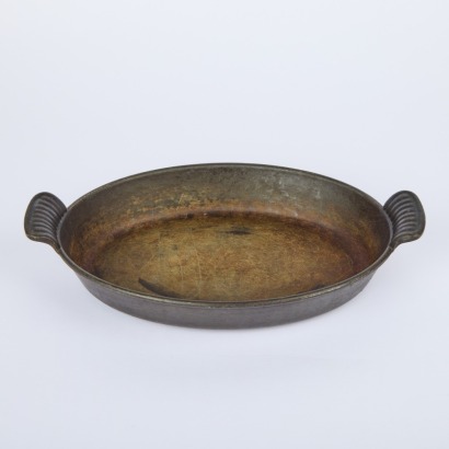 A French Oval Cast Iron Dish, Size 28