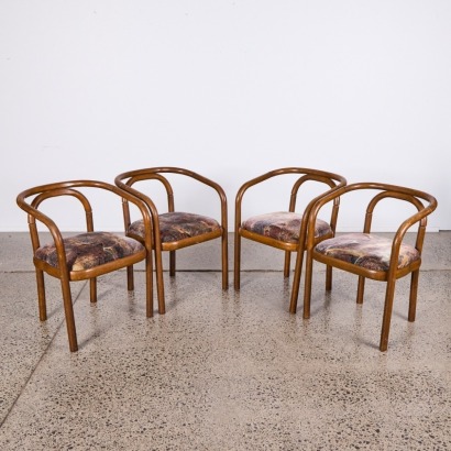 A Set of Four Dining Chairs by Antonin Suman for Ton c. 1970s