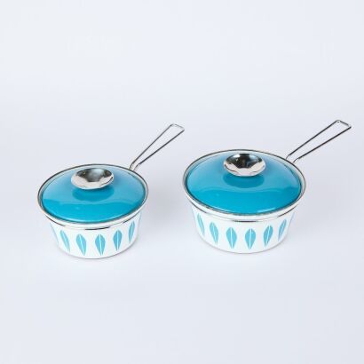 A Pair of Cathrineholm Pots