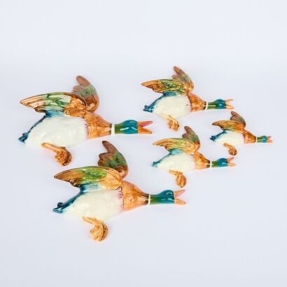 A Set of Five Beswick Ducks
