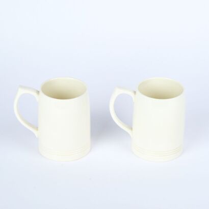 A Pair Of Keith Murray Wedgwood Tankards
