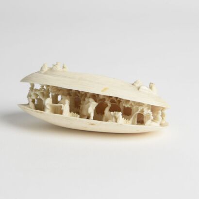 A Chinese early 20th Century Shell-shaped Figure