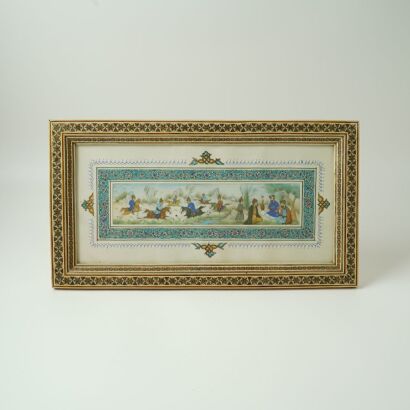 An Indian Miniature Painting of Figures