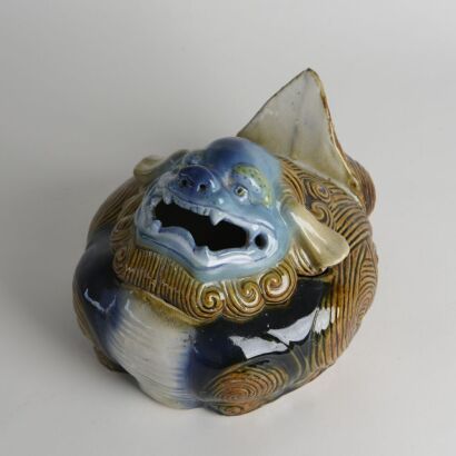 A Chinese Lion-shaped Pottery Jar