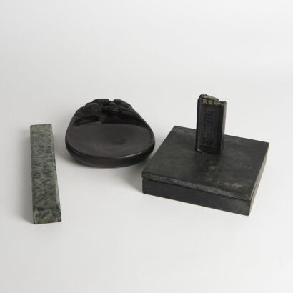 A Group of Three Chinese scholar&rsquo;s Objects