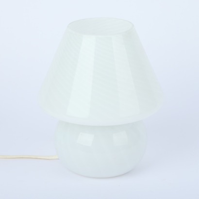 A Murano Style Mushroom Lamp
