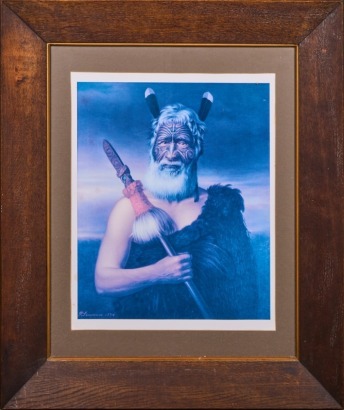 A Gottfried Lindauer Reproduction Print