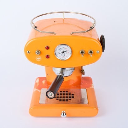 An Orange Francis Francis Coffee Maker