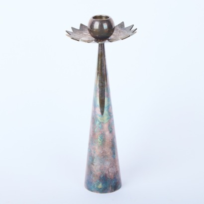 A Silver Plated Candle Stick