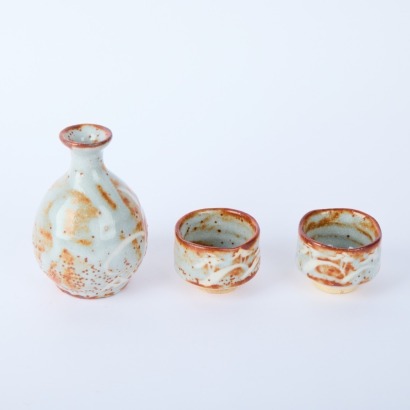 A Trio of Japanese Shino Sake Pieces
