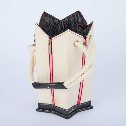 A Moet & Chandon Champagne Bottle Cooler Bag with Rope Handle