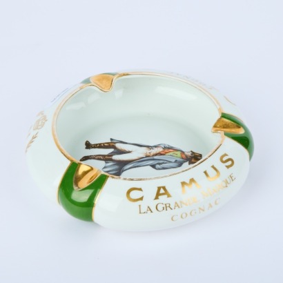 A Vintage French Porcelain Cognac Camus Napoleon Cigar Bowl