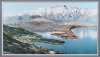 A Large Whites Aviation Hand-Coloured Photo of Queenstown