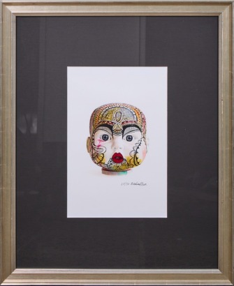 ARTIST UNKNOWN Doll Face Print