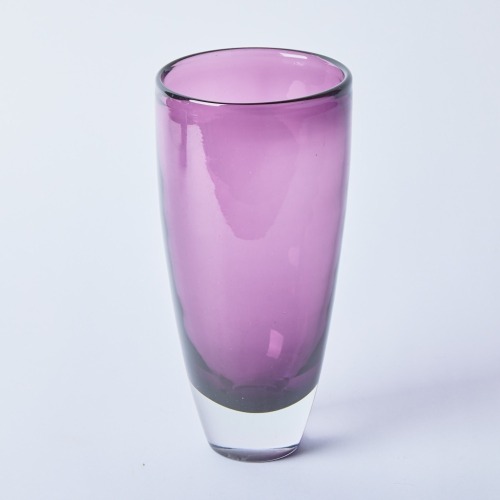 A Large Aubergine Art Glass Vase