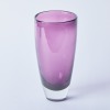 A Large Aubergine Art Glass Vase