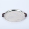 A Danish Stainless Steel Round Serving Tray