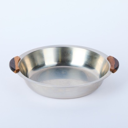 A Danish Small Stainless Steel Shallow Bowl