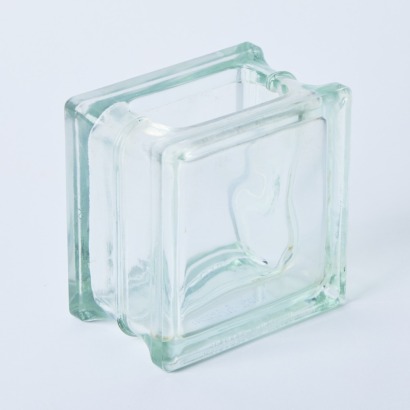 A Small German Glass Brick Vase