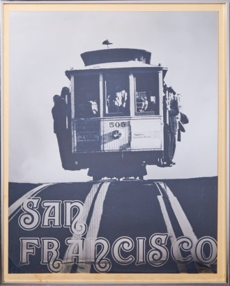 A Mid-Century San Francisco Mirrored Print