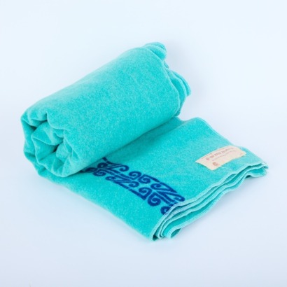 A Retro Air New Zealand Pure Wool Blanket