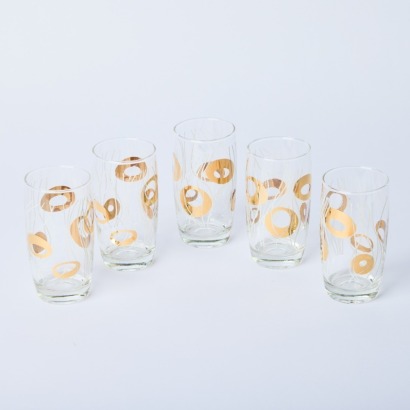 A Set of Five Retro Glasses
