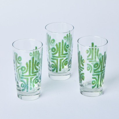 A Trio of Retro Gel Printed Glasses