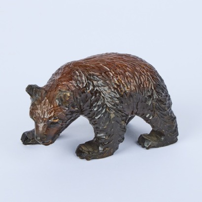 A Carved Grizzly Bear