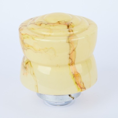 A Retro Marbled Glass Pendant Light Shade
