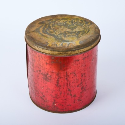 A Vintage Tiger Tea Tin