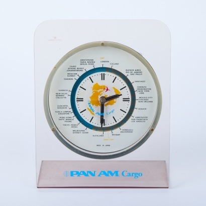 A Retro Pan Am International Desk Clock
