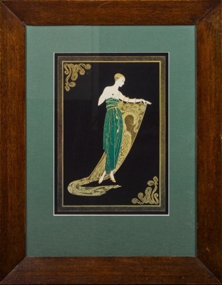 An Erte Emerald Night Reproduction Print