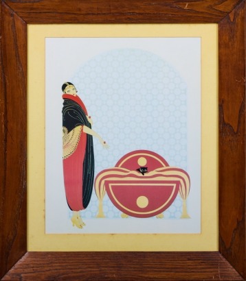 An Erte Emerald Eyes Reproduction Print