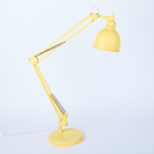 A Yellow Anglepoise Style Lamp