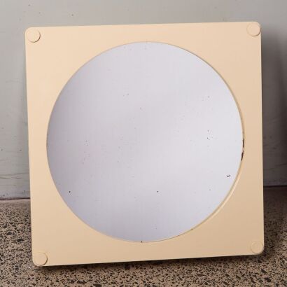 A Cream Mirror by Charles Rothauser for Caroma