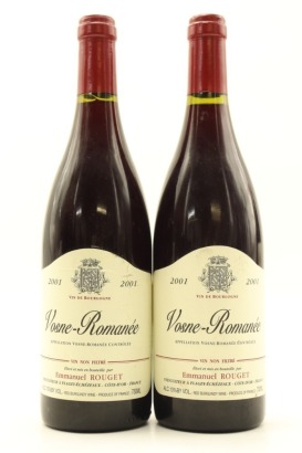 (2) 2001 Emmanuel Rouget Vosne-Romanee, Cote de Nuits [JR17]