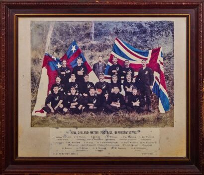 An Enlarged Reproduction of the 1888-89 New Zealand Native Football Representatives Team Photograph