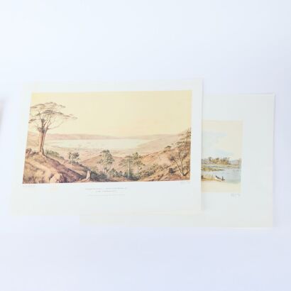 A Pair of C.D. Barraud Reproduction Prints, Alexander Turnbull Library