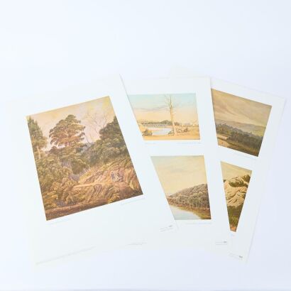 A Trio of William Mein Smith Wairarapa Reproduction Prints, Alexander Turnbull Library