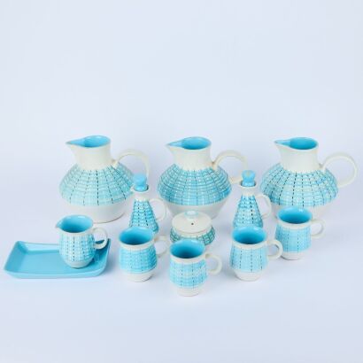 A Denby Retro Burlington 12 Piece Set
