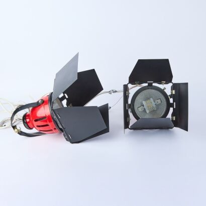 A Pair of Redhead LED Lights with Barn Doors