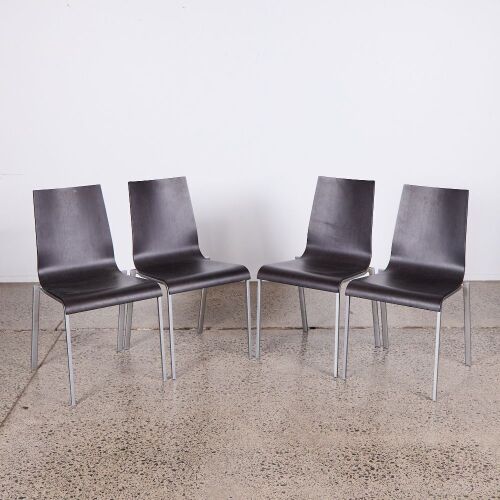 A Set of Four Ligne Roset Zoe Dining Chairs