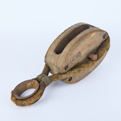 A Large Vintage Japanese Factory Pulley