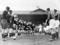 All Blacks perform the Haka before the first test in Wellington