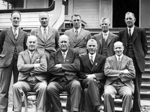 1937 New Zealand Selectors, taken prior to first test in Wellington agaisnt South Africa