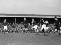 J. Besterthe South African winger bursts through a gap against Canterbury