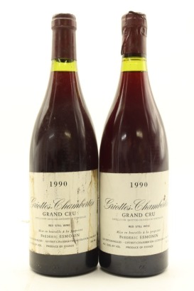 (2) 1990 Frederic Esmonin Griotte-Chambertin Grand Cru, Cote de Nuits (BSL)