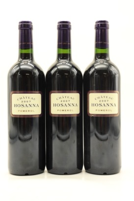 (3) 2007 Chateau Hosanna, Pomerol [JR17]