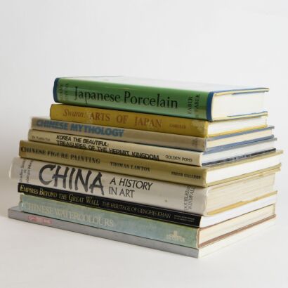 A Group of Nine Asian Antique and Art Books